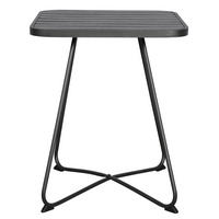 CAFÉTISCH, Annie, Schwarz, HDPE, 58 x 58 x 70 cm - Schwarz, Kunststoff (58/58/70cm) - ebuy24