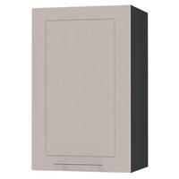 KÜCHENHÄNGESCHRANK Kvantum W2/45 Schwarz / Kaschmir Matt 45 / 32,5 / 72cm - Kaschmir/Schwarz, Holz/Holzwerkstoff (45/72/32.5cm) - Feldmann-Wohnen
