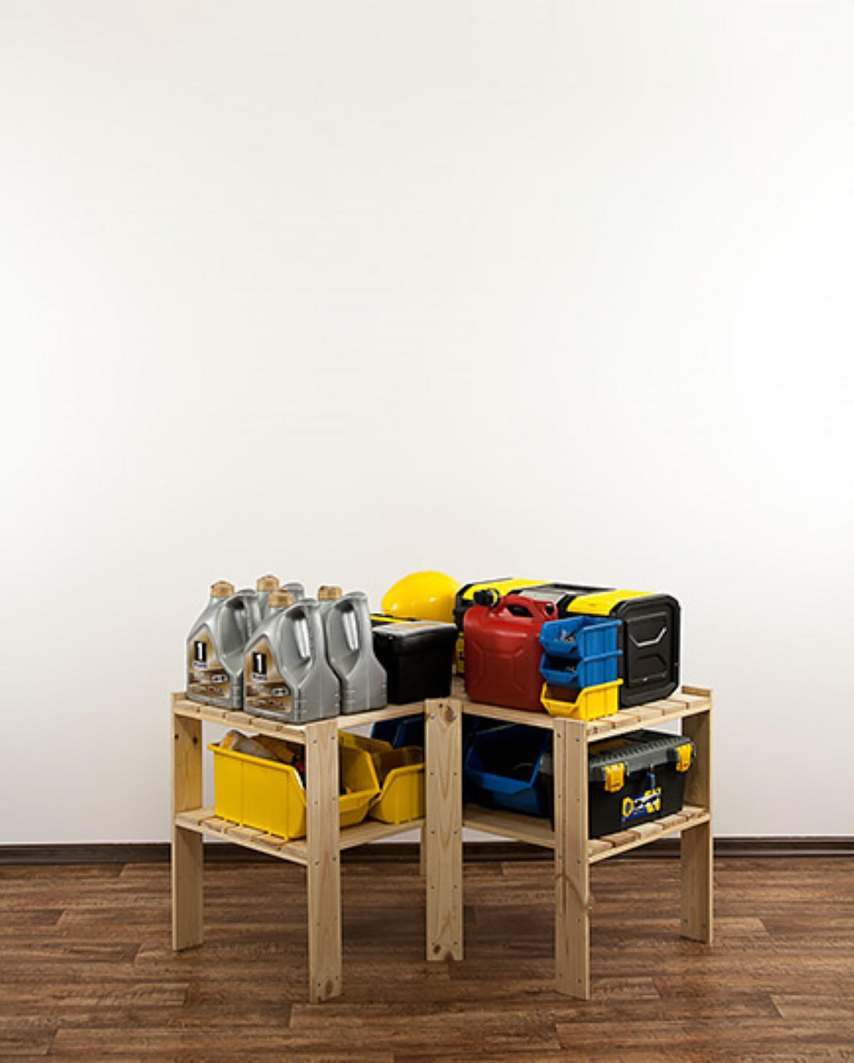 ECKREGAL WOODLAND 64x80x50cm Fachlast 120kg 2 Fachboden Kiefernholz Natur - Naturfarben, Holz (80/64/50cm) - PROREGAL