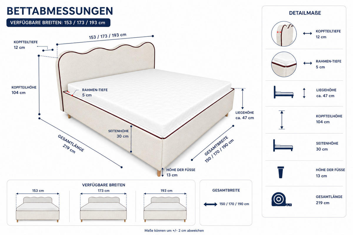 POLSTERBETT COCO 180x200 cm Beige mit Bettkasten Taschenfederkern H4 - Beige, Textil - KS Home Concept