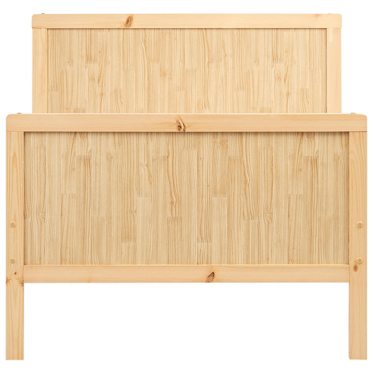MITWACHSENDES KINDERBETT 90x130/160/200 cm Heller Holzfarbton Montigny - Hellbraun, Holz - Beliani