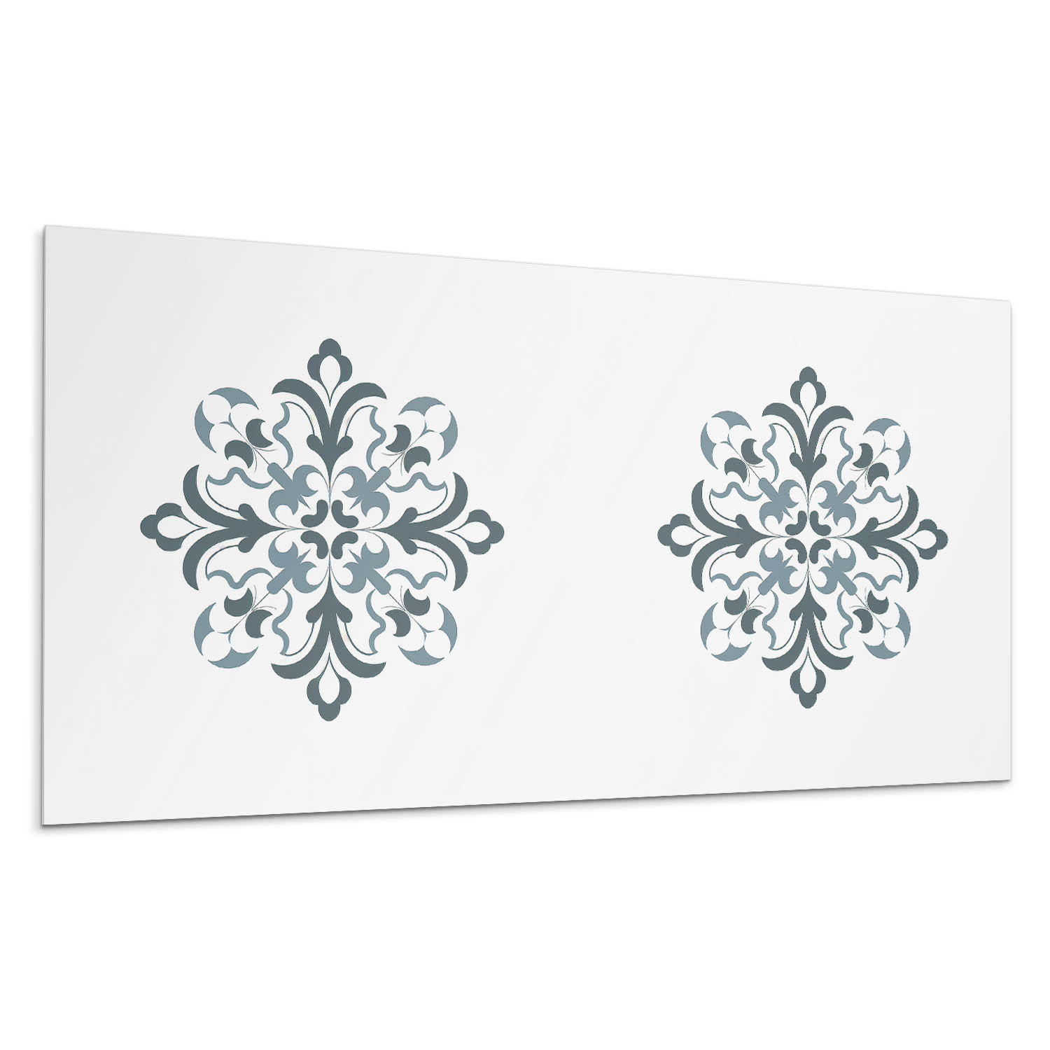 WANDPANEEL 10x 40x20 cm selbstklebend Velaria - Silberfarben, Kunststoff (20/1.6/40cm) - Wallfluent