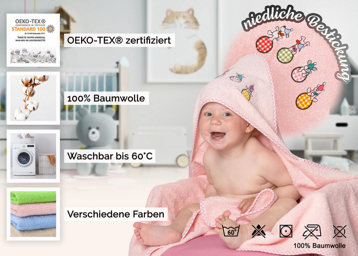 HANDTÜCHER, 100x100 cm, 100% Baumwolle, Rot - Rosa, Textil (100/100cm) - Zollner