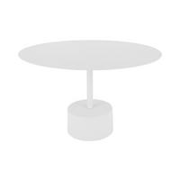 BEISTELLTISCH Nowa Low 55/55/35 cm - Weiß, Metall (55/55/35cm) - Leitmotiv