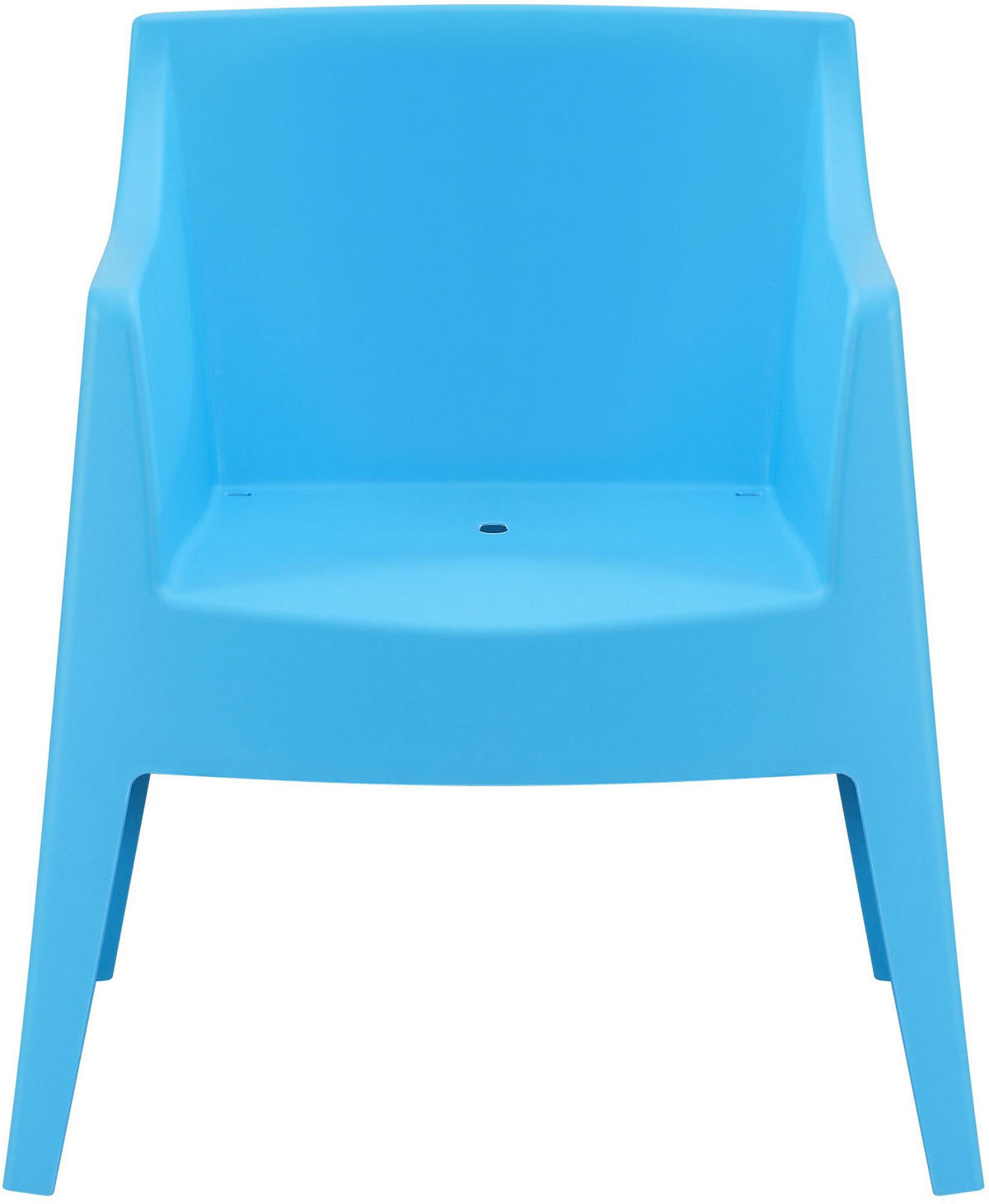 GARTENSTUHL Henri 4er Set 73x57x78cm Kunststoff Blau Stapelstuhl - Blau, Kunststoff (73/78/57cm) - DELUKE