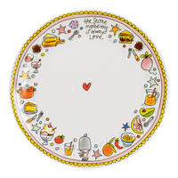 SPEISETELLER Essen in Bunt - 26cm - Multicolor, Keramik (26.2/26.3/3cm) - Blond Amsterdam