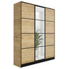 KLEIDERSCHRANK EDEN 3-Türen v2 - 156,4x205x39 cm - Eiche Craft Gold - Honigeiche, Holzwerkstoff (156.4/205/39cm) - Kier Furniture