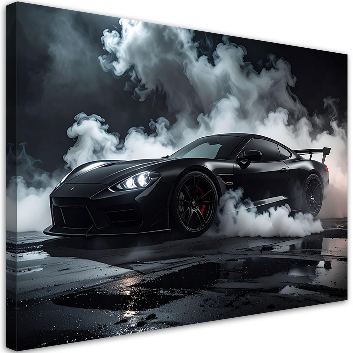 LEINWANDBILD Kraftfahrzeuge 100x70cm - Schwarz, Textil (100/70cm) - Feeby