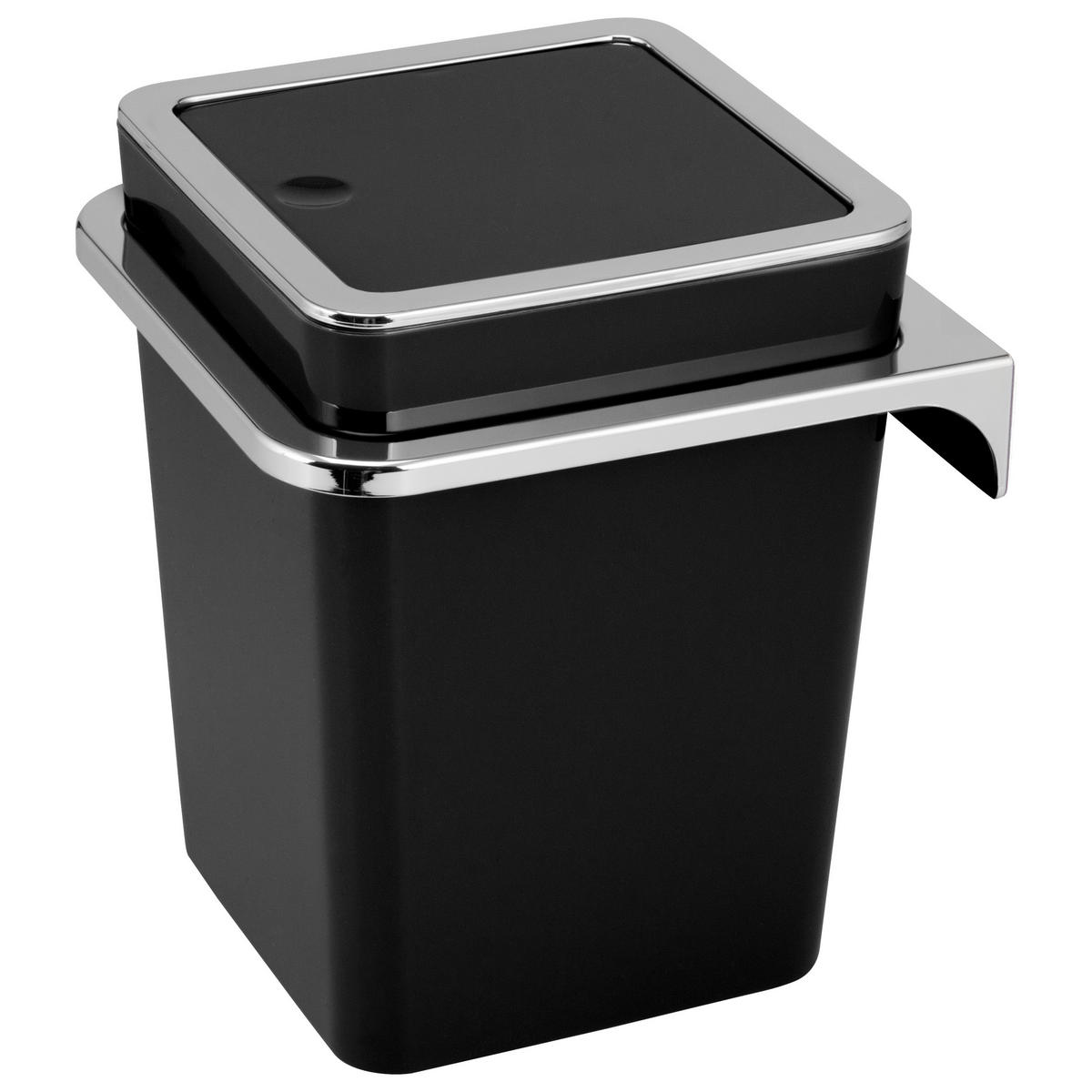 KOSMETIKEIMER SAVONA 6 Liter, schwarz, Kunststoff - Schwarz, Kunststoff (18/24.5/18cm) - bremermann