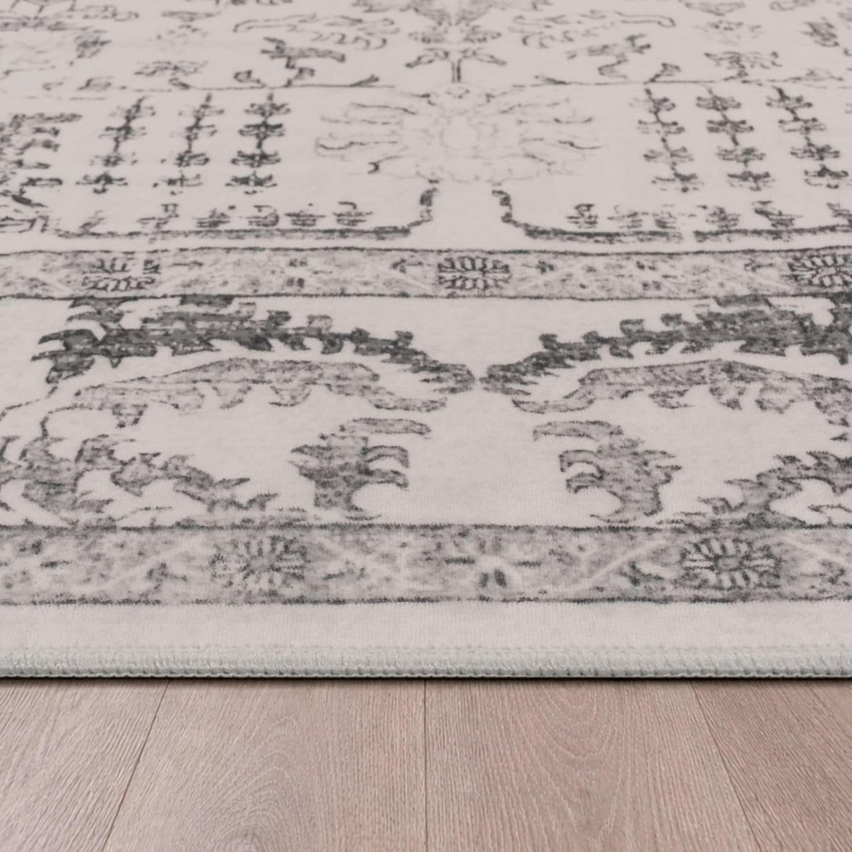 KURZFLOR-TEPPICH SEMER 427 GRAU 240X340 - Grau, Kunststoff (240/340cm) - Paco Home