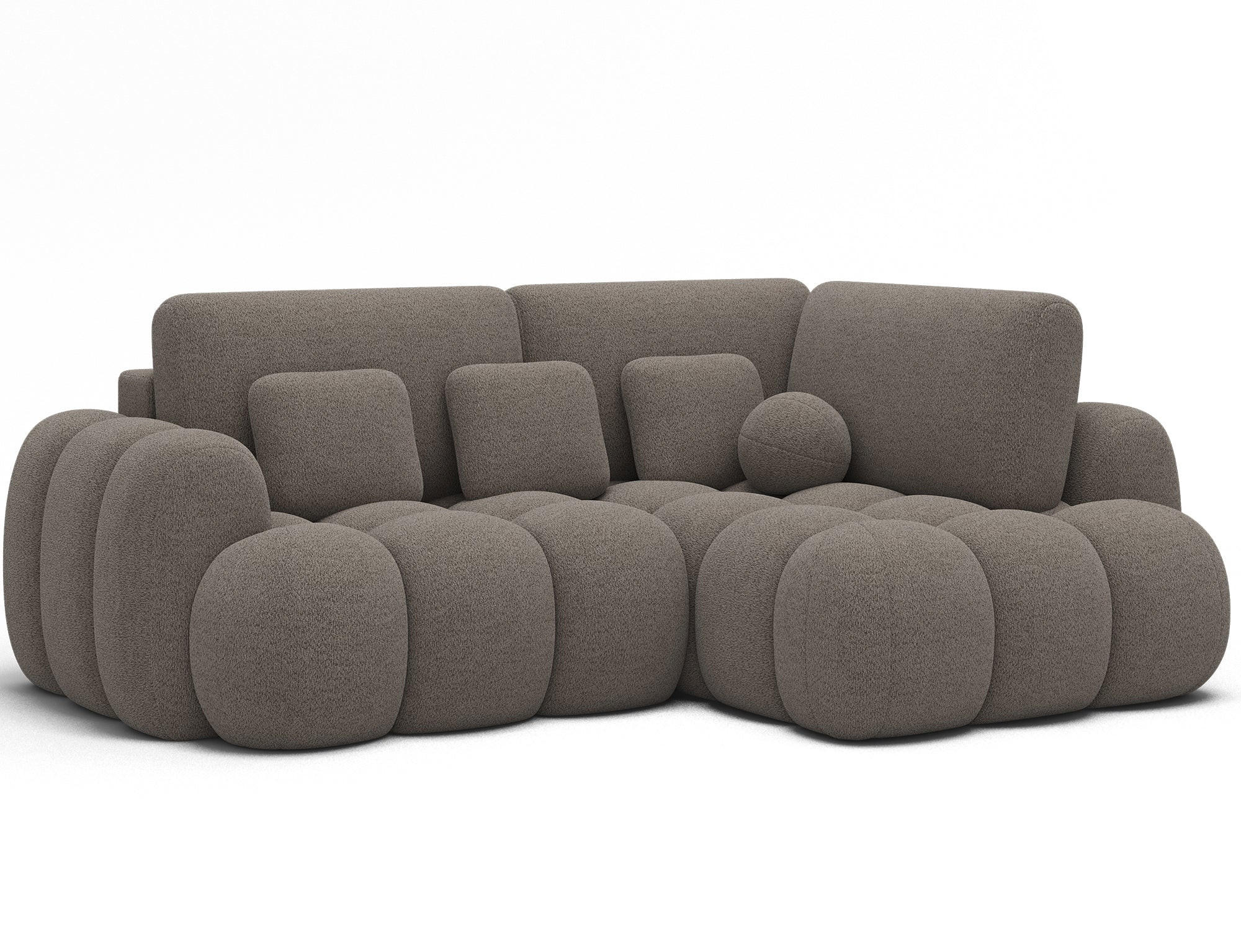 ECKSOFA COZION L-Form mit Schlaffunktion & Bettkasten – Modernes 3-Sitzer Sofa, HR-Kaltschaum, Wellenfederung, 267 × 165 cm - Schwarz/Braun, Kunststoff (267/165cm) - Wohnideebilder