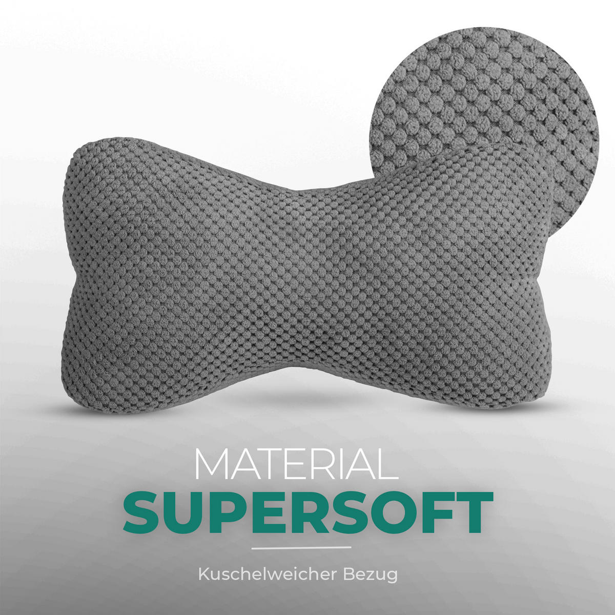 LESEKNOCHEN 18x35 cm Anthrazit - Anthrazit, Textil (18/35cm) - Bestlivings