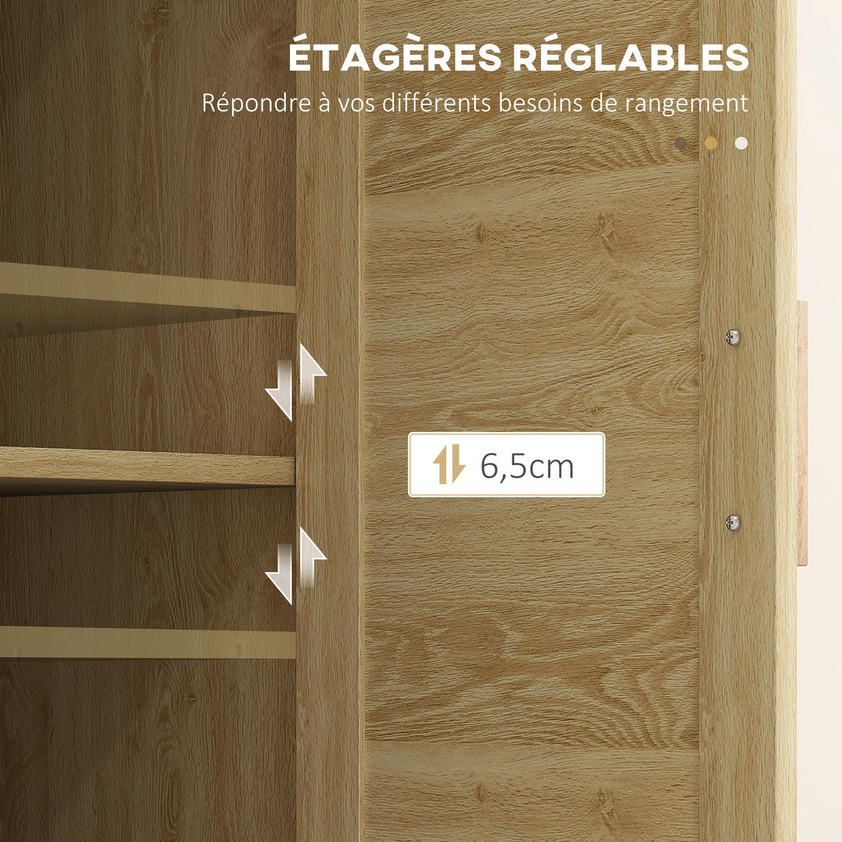 BADEZIMMERSCHRANK DE-17318 - Eichefarben, Holzwerkstoff (30/82/55cm) - ComfortXL