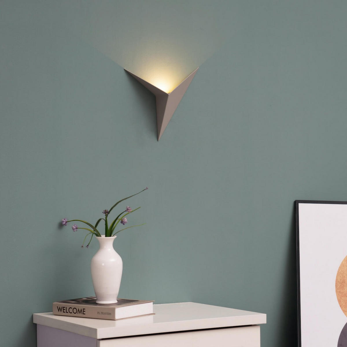 WANDLEUCHTE London, Grau, 25.5cm - Grau, Metall (27/25.5/7cm) - KOSILUM