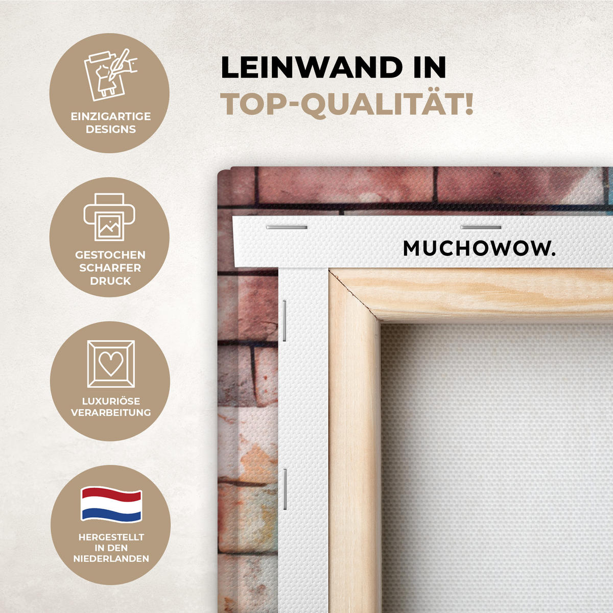 LEINWANDBILD Affe - Graffiti - Musik Wandbild Wohnzimmer 60x80 cm - Multicolor, Textil (60/80cm) - MuchoWow