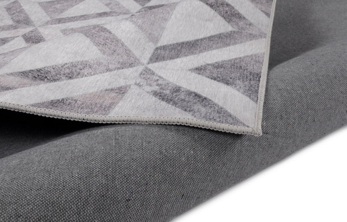 KURZFLORTEPPICH Serena 50x80 cm - Grau, Textil (50/80cm) - Gino Falcone