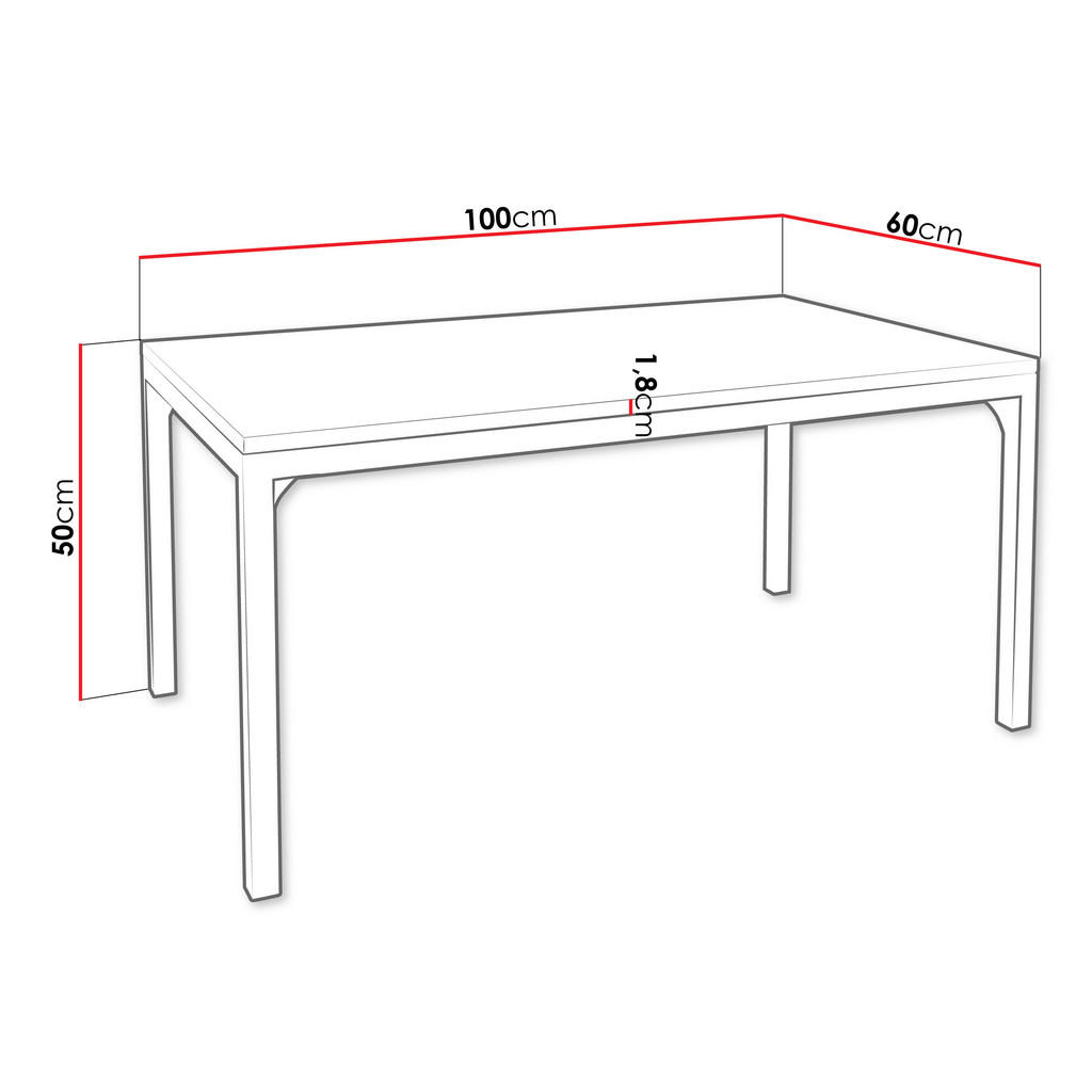 Thumbnail - Mirjan24 Couchtisch, Schwarz, Kaschmir, Holzwerkstoff, Rechteckig,Rechteckig, 100x50x60 cm, Wohnzimmer, Wohnzimmertische...