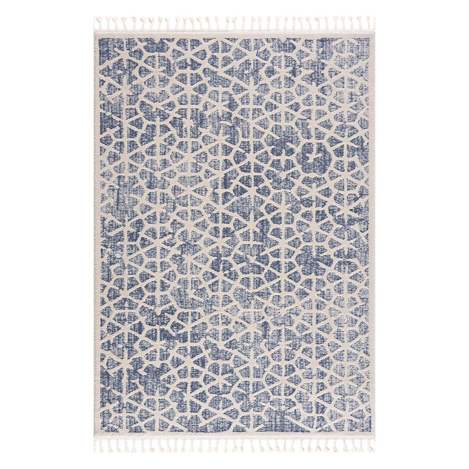 KURZFLOR-TEPPICH Art 1271 Blau 160x230 cm - Blau, Textil (160/230cm) - carpet city