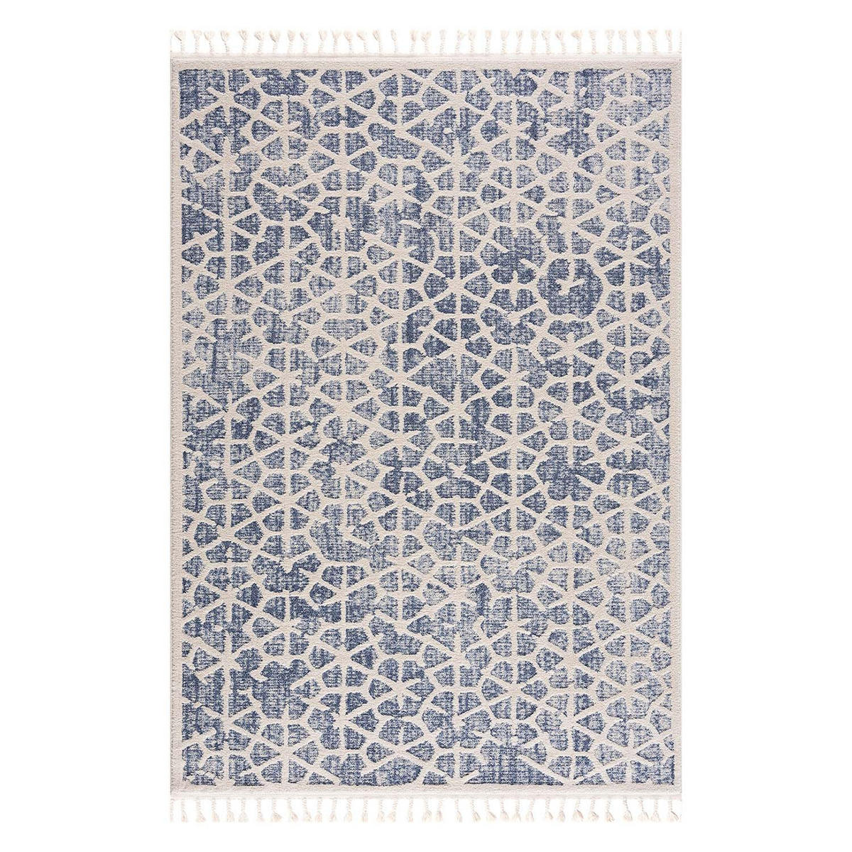 KURZFLOR-TEPPICH Art 1271 Blau 160x230 cm - Blau, Textil (160/230cm) - carpet city