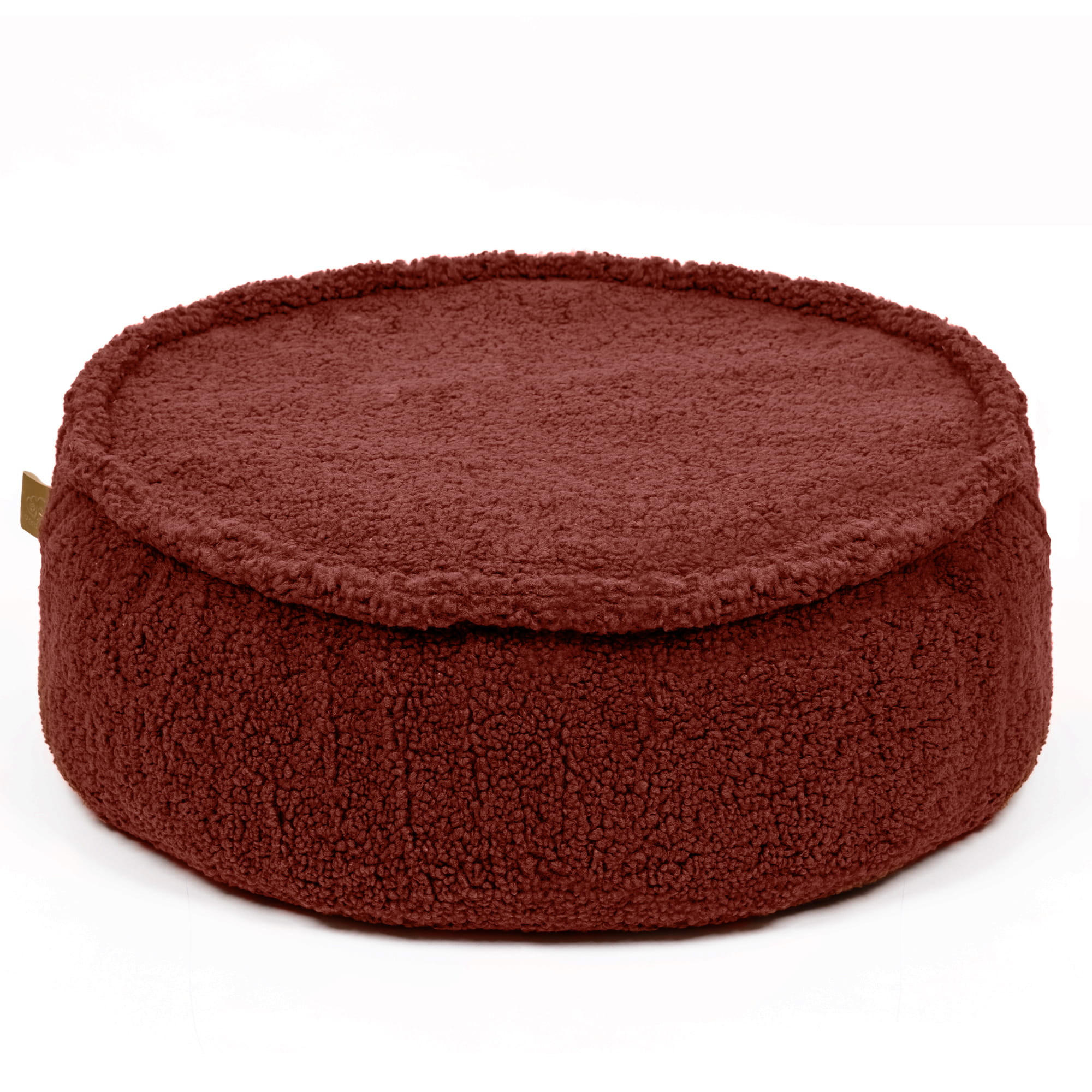 SITZPOUF für Kinder, Rund, Bearly, Dunkelbraun - Dunkelbraun, Textil (65/20/65cm) - MeowBaby