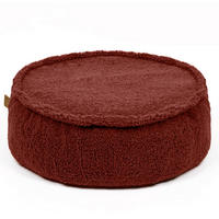SITZPOUF für Kinder, Rund, Bearly, Dunkelbraun - Dunkelbraun, Textil (65/20/65cm) - MeowBaby