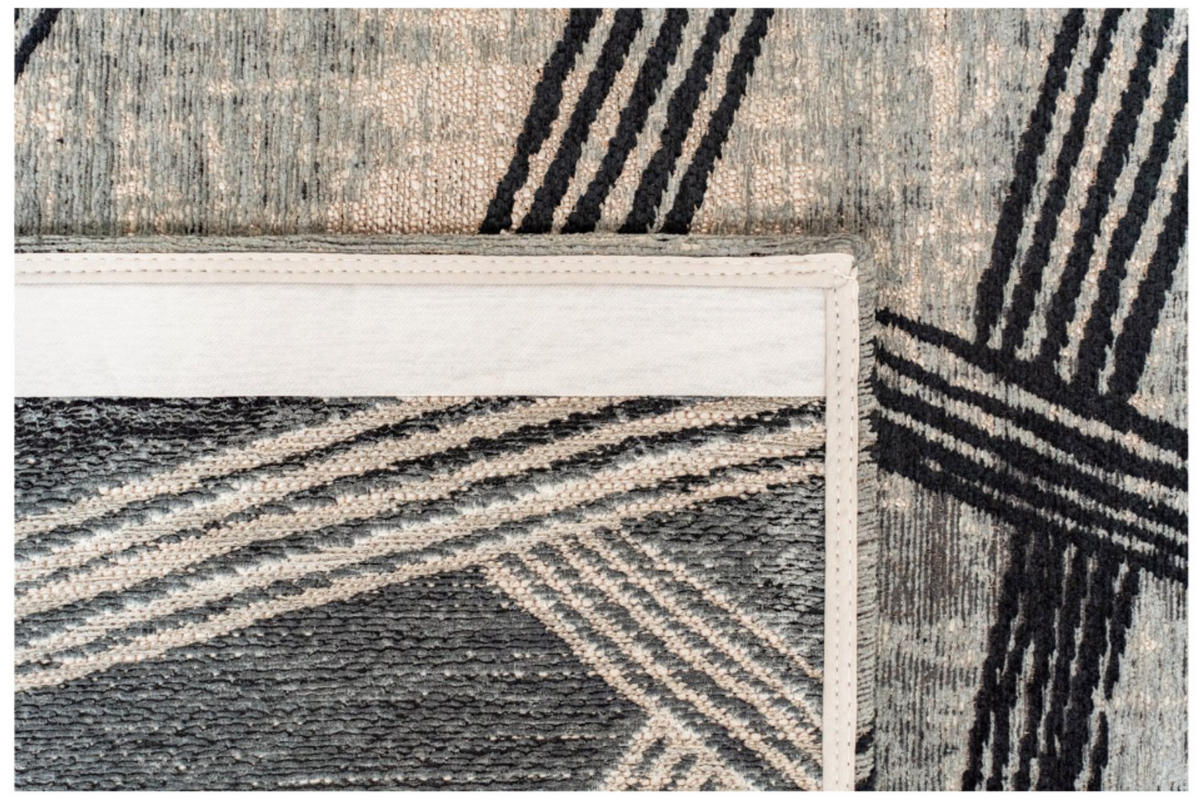 TEPPICH modern Flachgewebe KATANA Grau 140 x 200 cm - Grau, Textil (140/200cm) - Novatrend