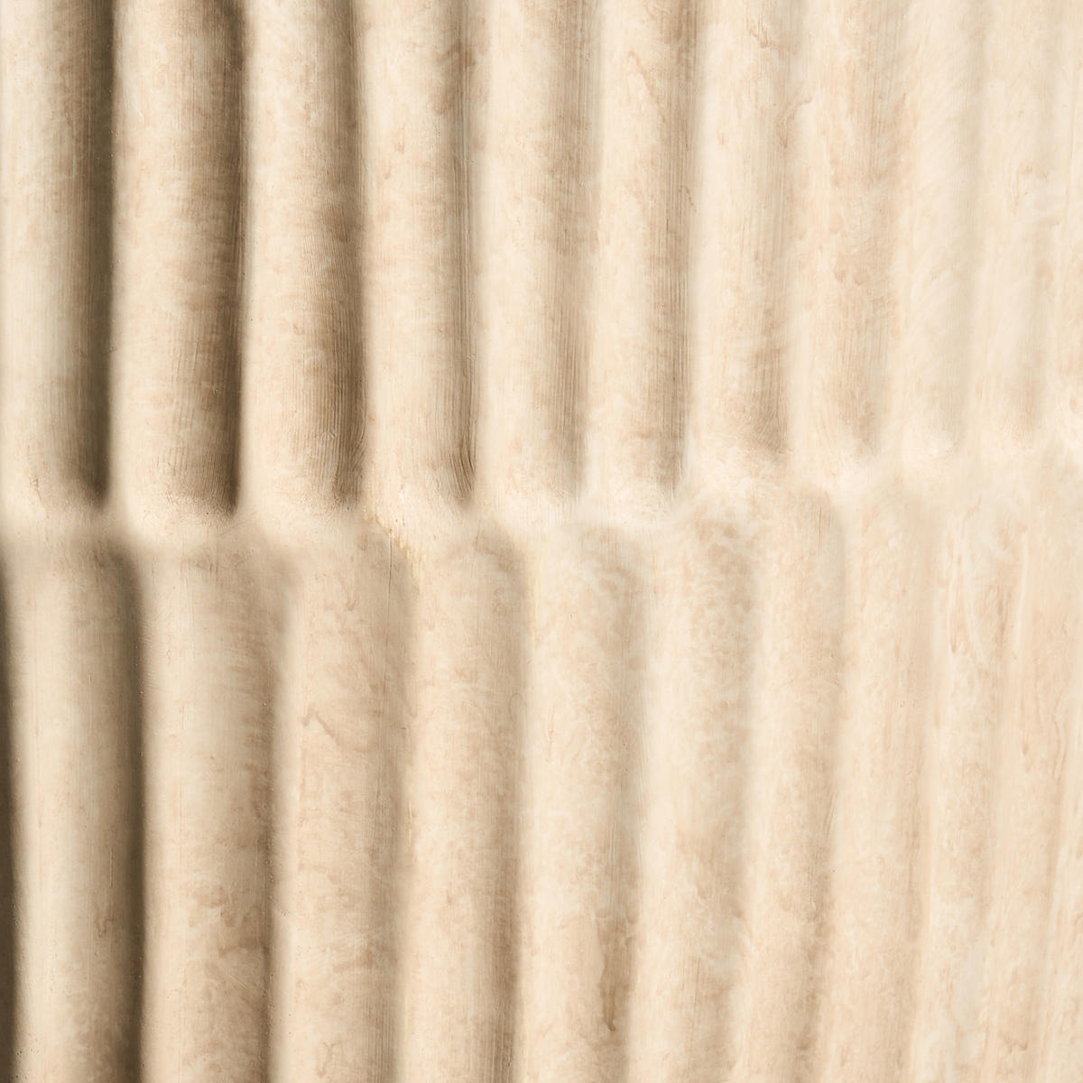 BLUMENKÜBEL Beige Poros - Beige, Keramik (50cm) - Beliani