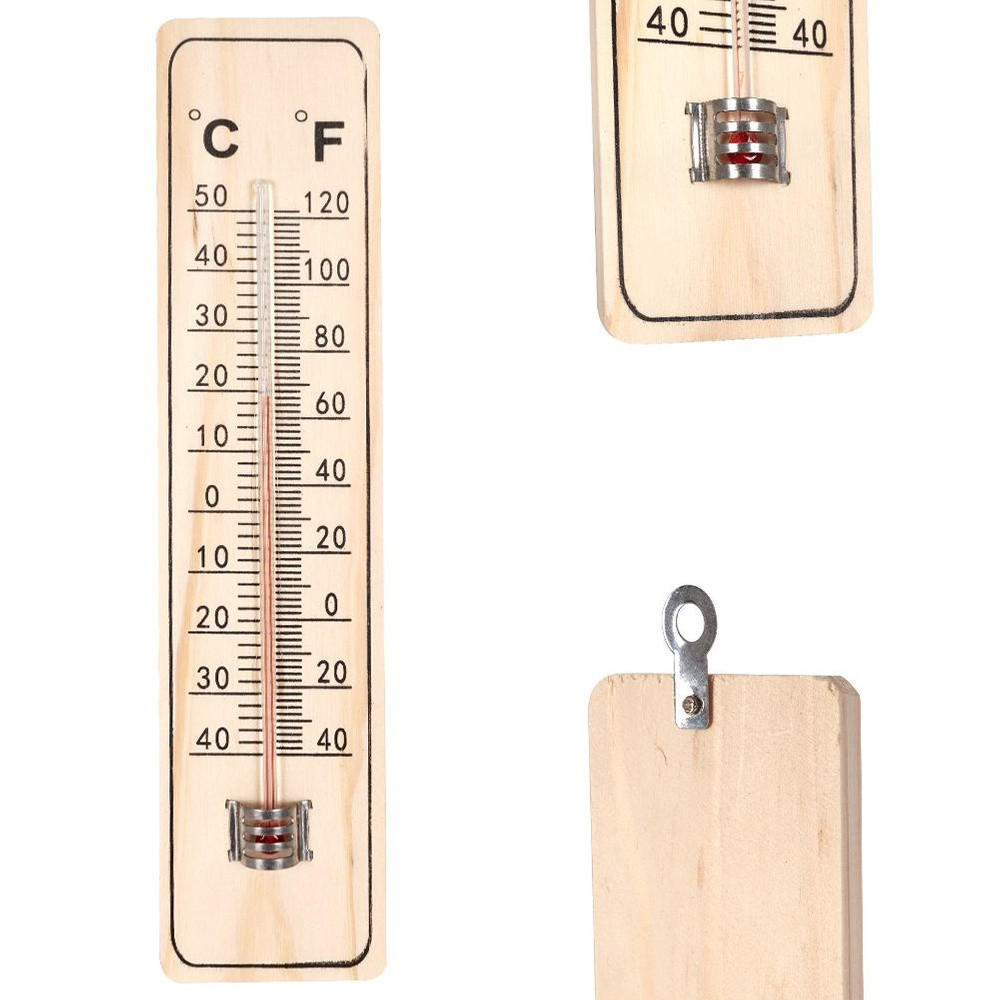 UNIVERSAL-THERMOMETER, MDF, natur, 22 cm - Naturfarben, Holz - ProGarden