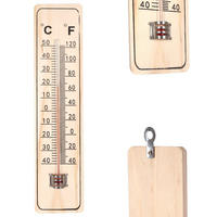 UNIVERSAL-THERMOMETER, MDF, natur, 22 cm - Naturfarben, Holz - ProGarden