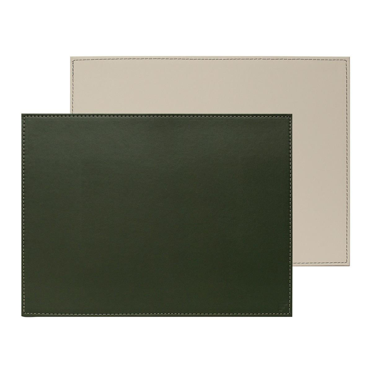 PLATZSET 40 x 30 cm Olive/Elfenbein - Violett, Textil (40/30/0.5cm) - Freeform