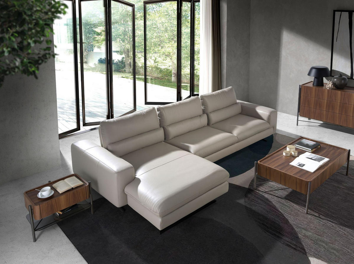 NACHTTISCH Nussbaum und dunkler Stahl - Silberfarben/Nussbaumfarben, Holz/Holzwerkstoff (65/39/39cm) - ANGEL CERDA