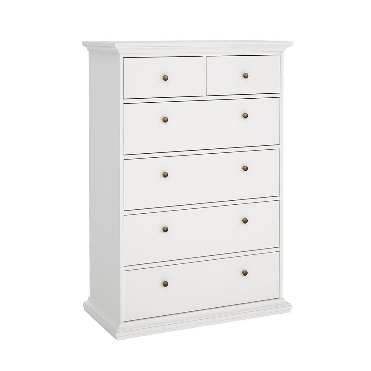 KOMMODE Weiß - Weiß, Holzwerkstoff (96/139/48cm) - ebuy24