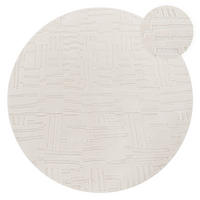 HOCHFLORTEPPICH 120/120 cm Tokio 476 - Creme, Textil (120/120cm) - Paco Home