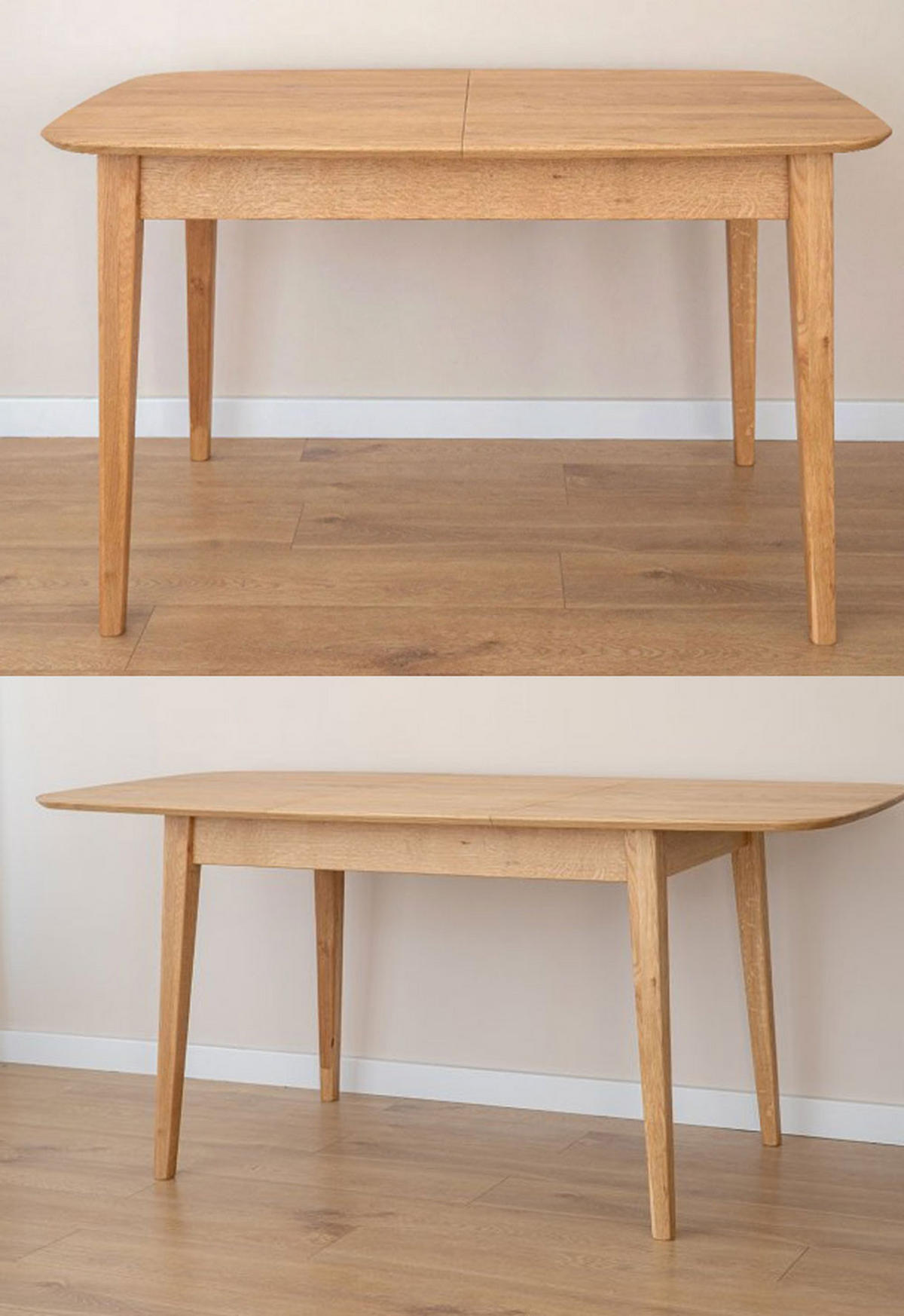 ESSTISCH Orbetello Eiche Natur / 120-165 / 80 / 74,5cm - Hellbraun/Eichefarben, Holz (80/165/74.5cm) - Feldmann-Wohnen