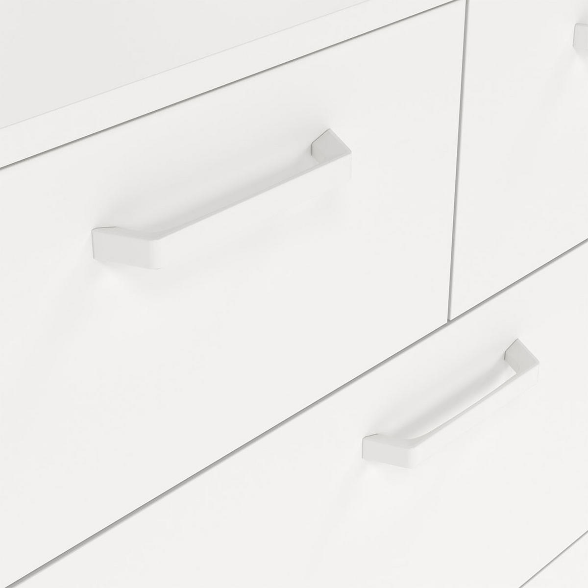 KOMMODE, Sofia, Weiß, Holzwerkstoff, 71 x 40 x 102 cm - Weiß, Holzwerkstoff (71/102/40cm) - ebuy24