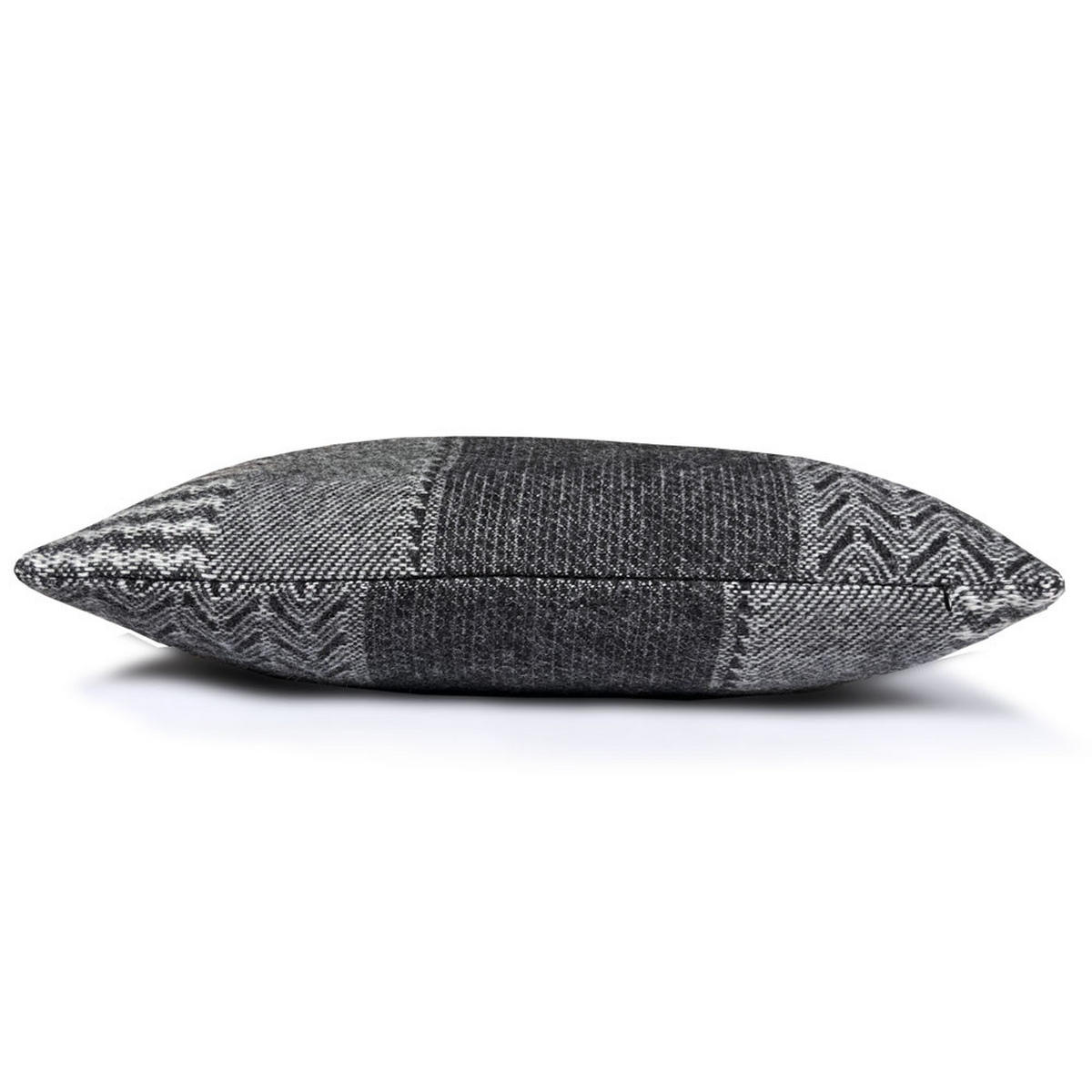 WOLLKISSEN Uptown schwarzes Rechteck 35x60 - Schwarz, Textil (60/35/12cm) - Malagoon