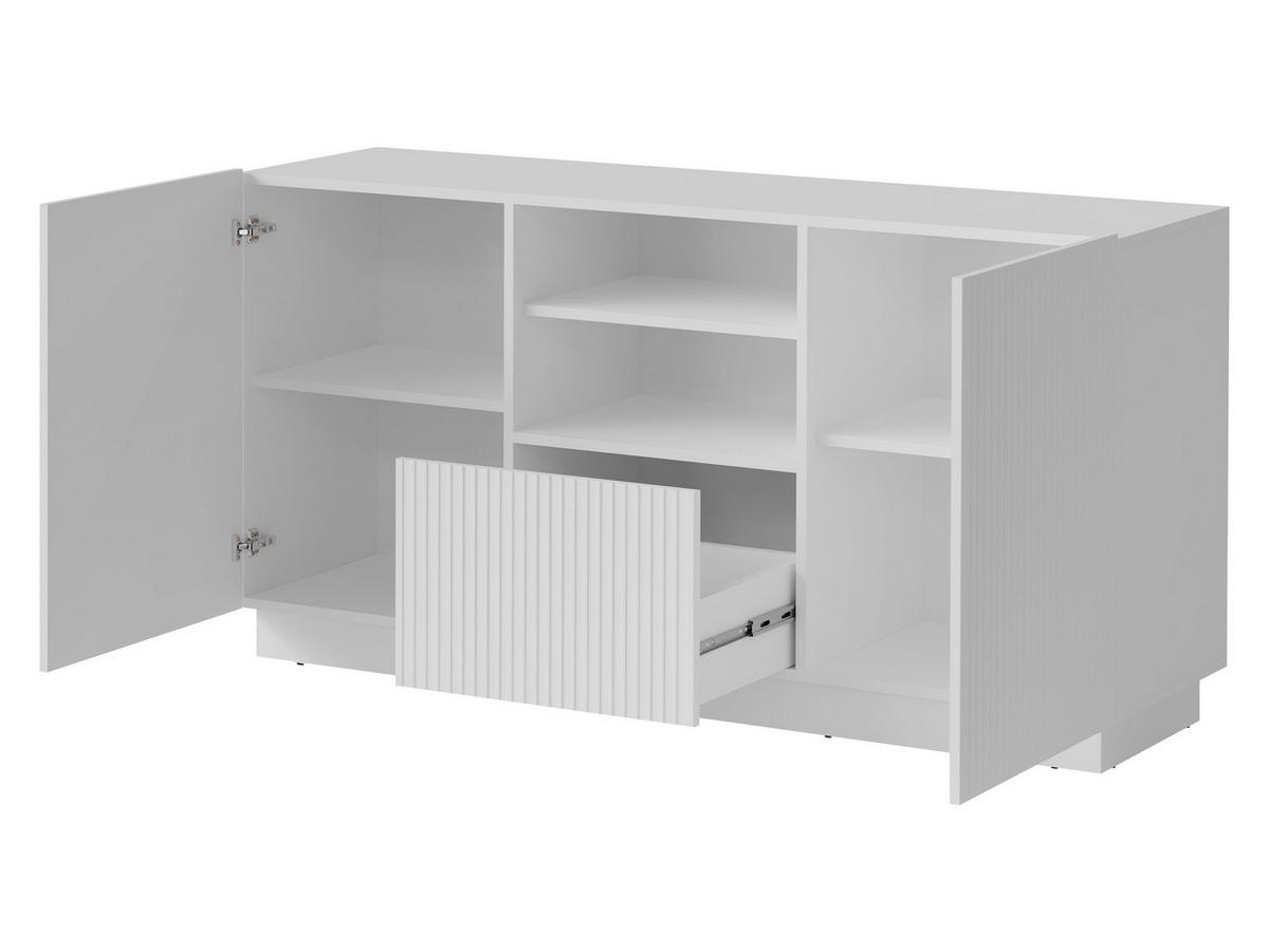 KOMMODE Liverti 150 2D1SZ - Kaschmir/Schwarz, Holzwerkstoff/Kunststoff (150/78/42cm) - MIRJAN24