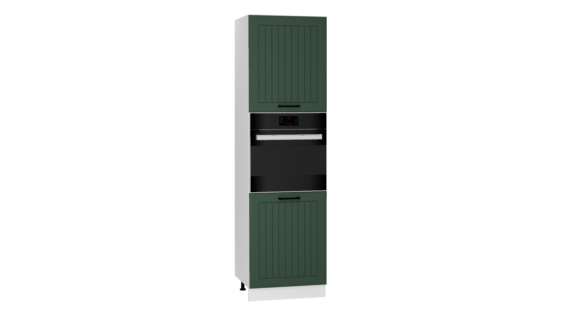 MIKROWELLENUMBAUSCHRANK D60PK/2133 PL - Arvion - Elegante Geräte-Integration - Grün, Holz/Metall (60/213.3/56cm) - ROYAL24_MARKT