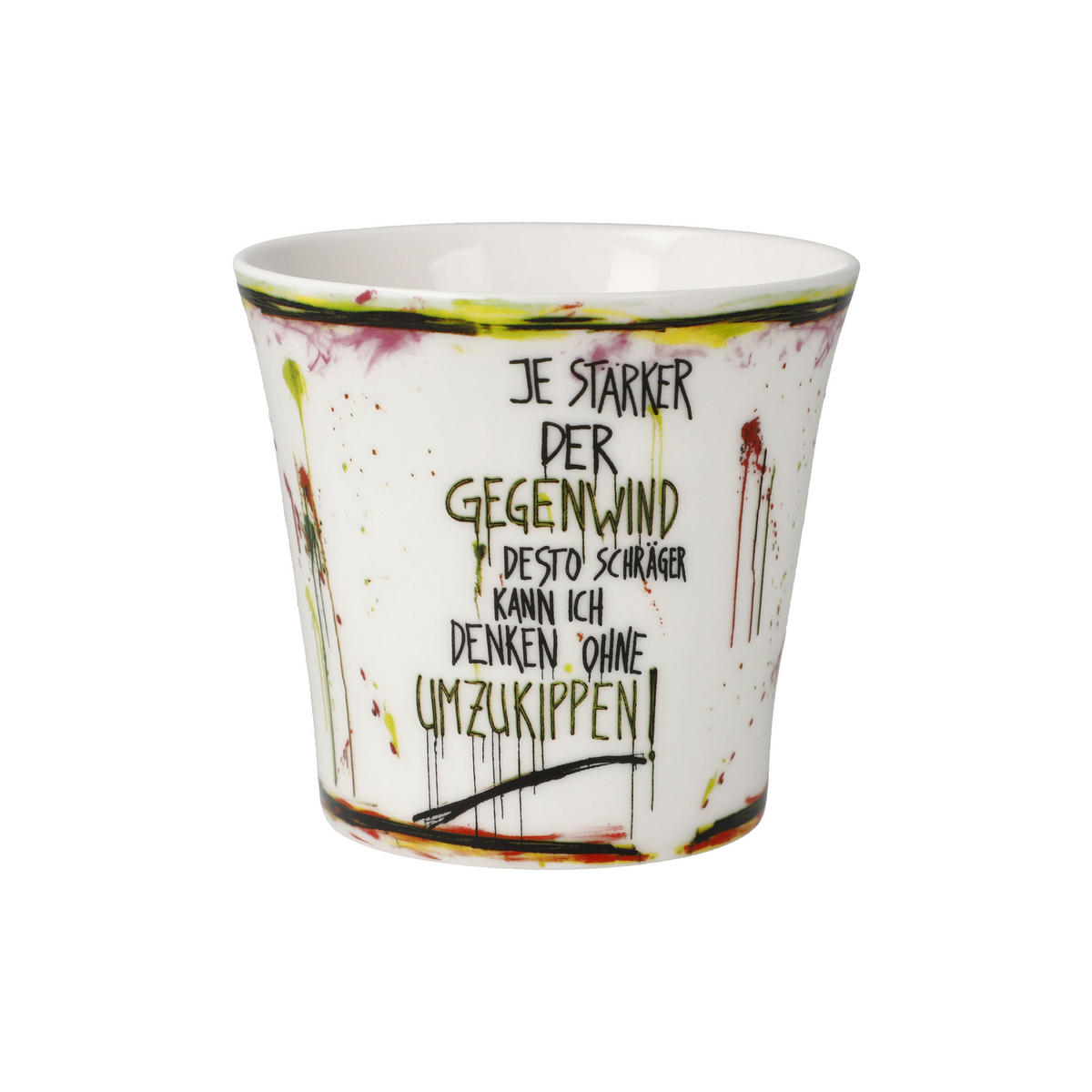 TEETASSE Frank Hummel - Gegenwind, Fine Bone China, Bunt, 350 ml - Multicolor, Keramik (0.35L) - Goebel