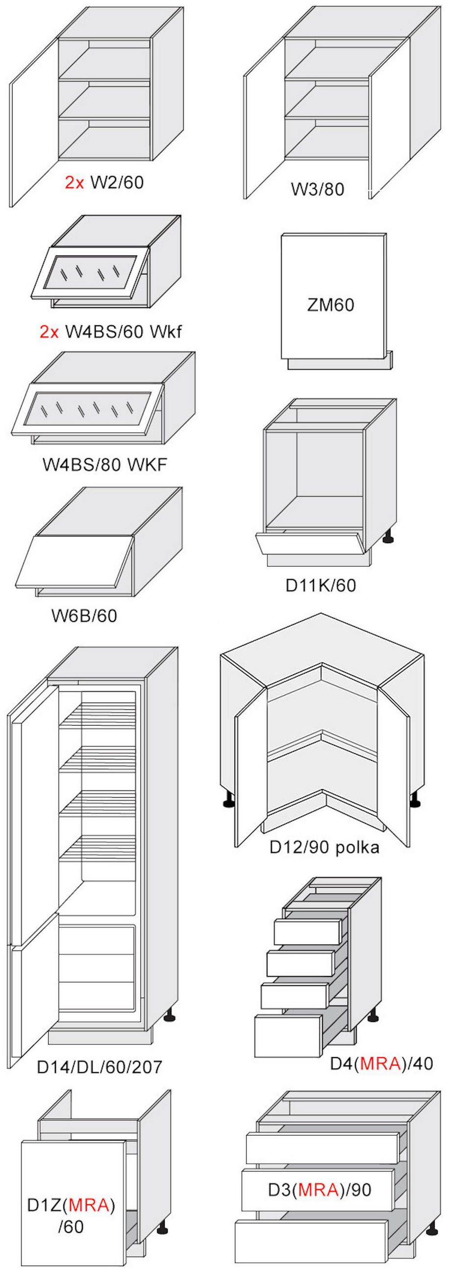 WINKELKÜCHE Elbing grey stone matt / weiß matt 14-teilig mit Teilauszug (Blum Metabox) - Weiß/Grau, Holzwerkstoff/Metall (270/243/280cm) - Feldmann-Wohnen