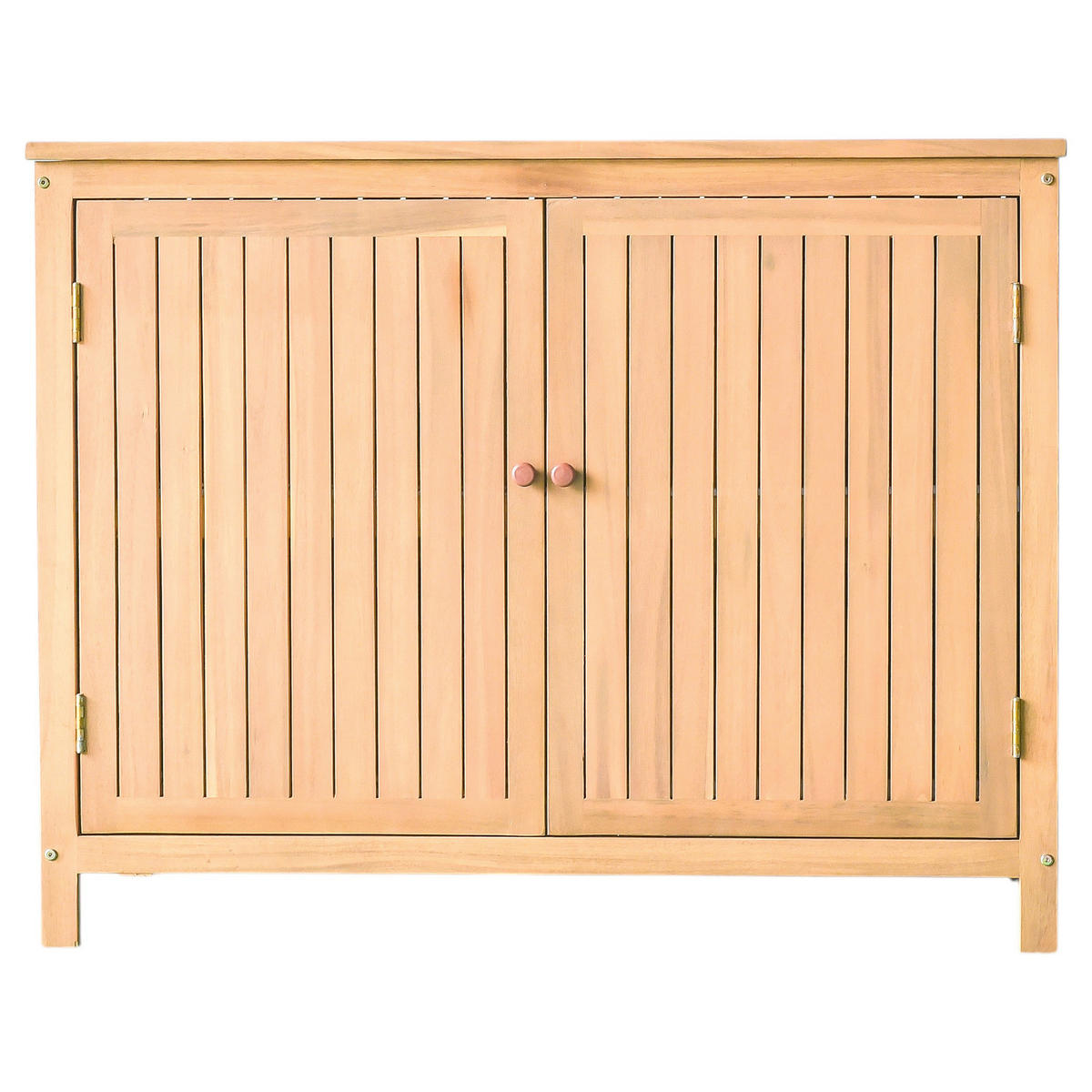 GARTENSCHRANK - Akaziefarben, Holz (110/86/56cm) - home24