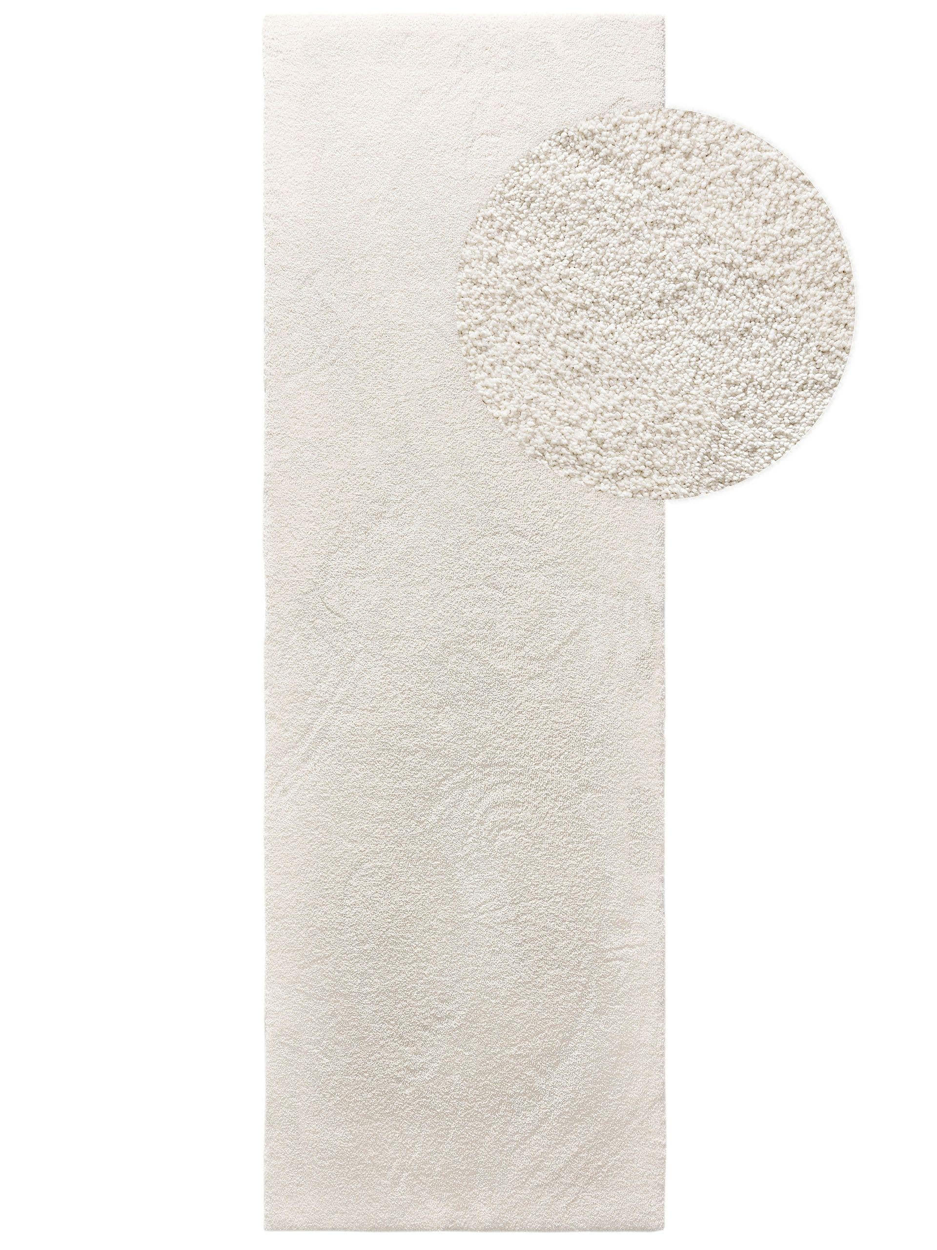 HOCHFLORTEPPICH Melvin waschbar 70/200 cm - Creme, Kunststoff (70/200cm) - benuta Nest