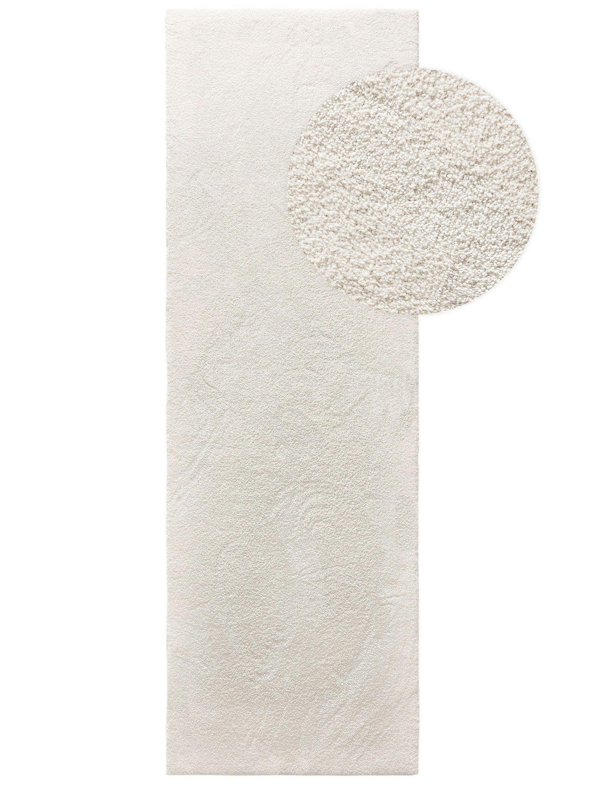 HOCHFLORTEPPICH Melvin waschbar 70/200 cm - Creme, Kunststoff (70/200cm) - benuta Nest