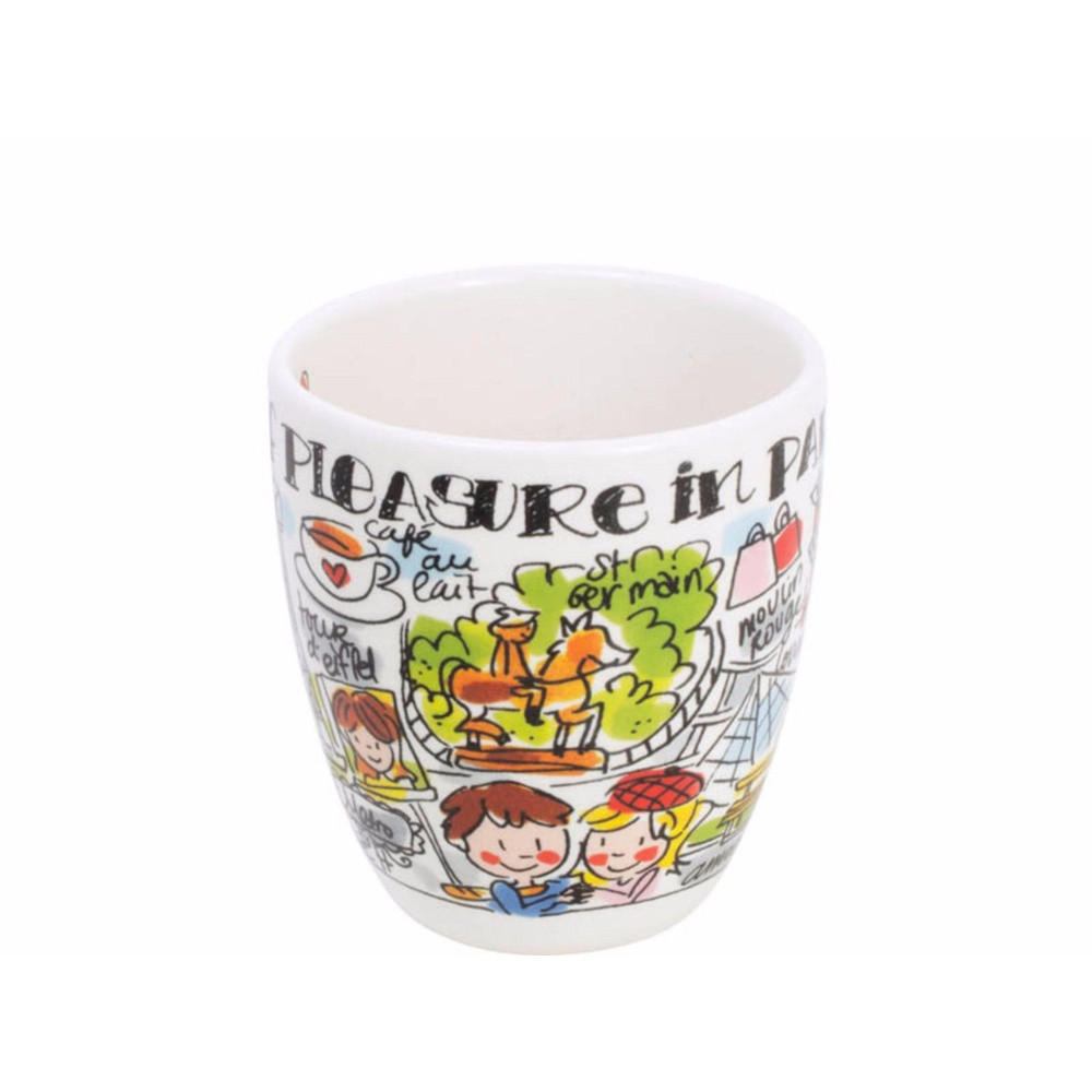 MINI-BECHER Paris in Bunt - 200 ml - Multicolor, Keramik (0.2L) - Blond Amsterdam