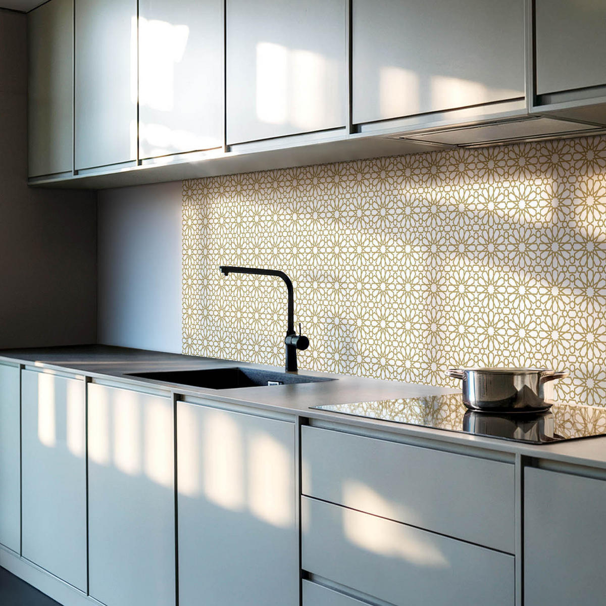 WANDPANEEL 6x 60x30 cm selbstklebend Zahira - Ecru, Kunststoff (30/1.6/60cm) - Wallfluent