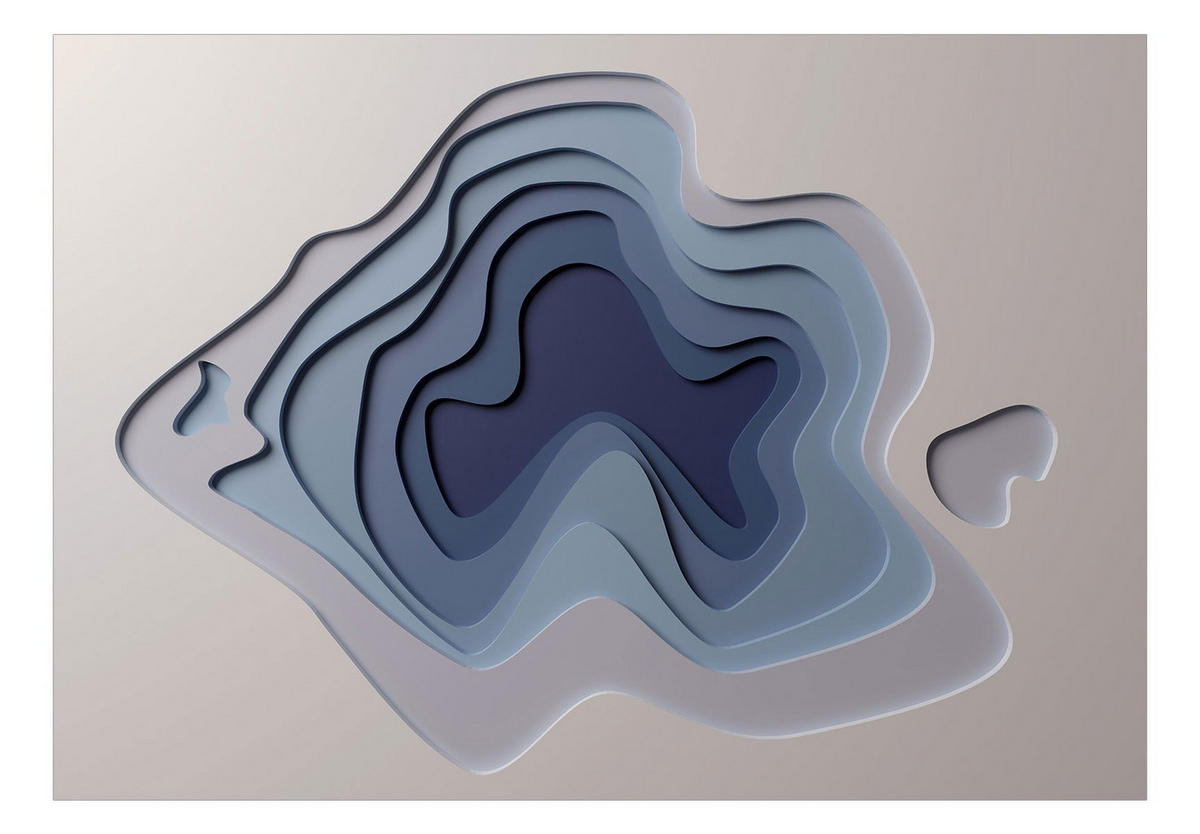 SELBSTKLEBENDE FOTOTAPETE 392/280 cm - Blau/Beige, Kunststoff/Textil (392/1cm) - KUNSTLOFT