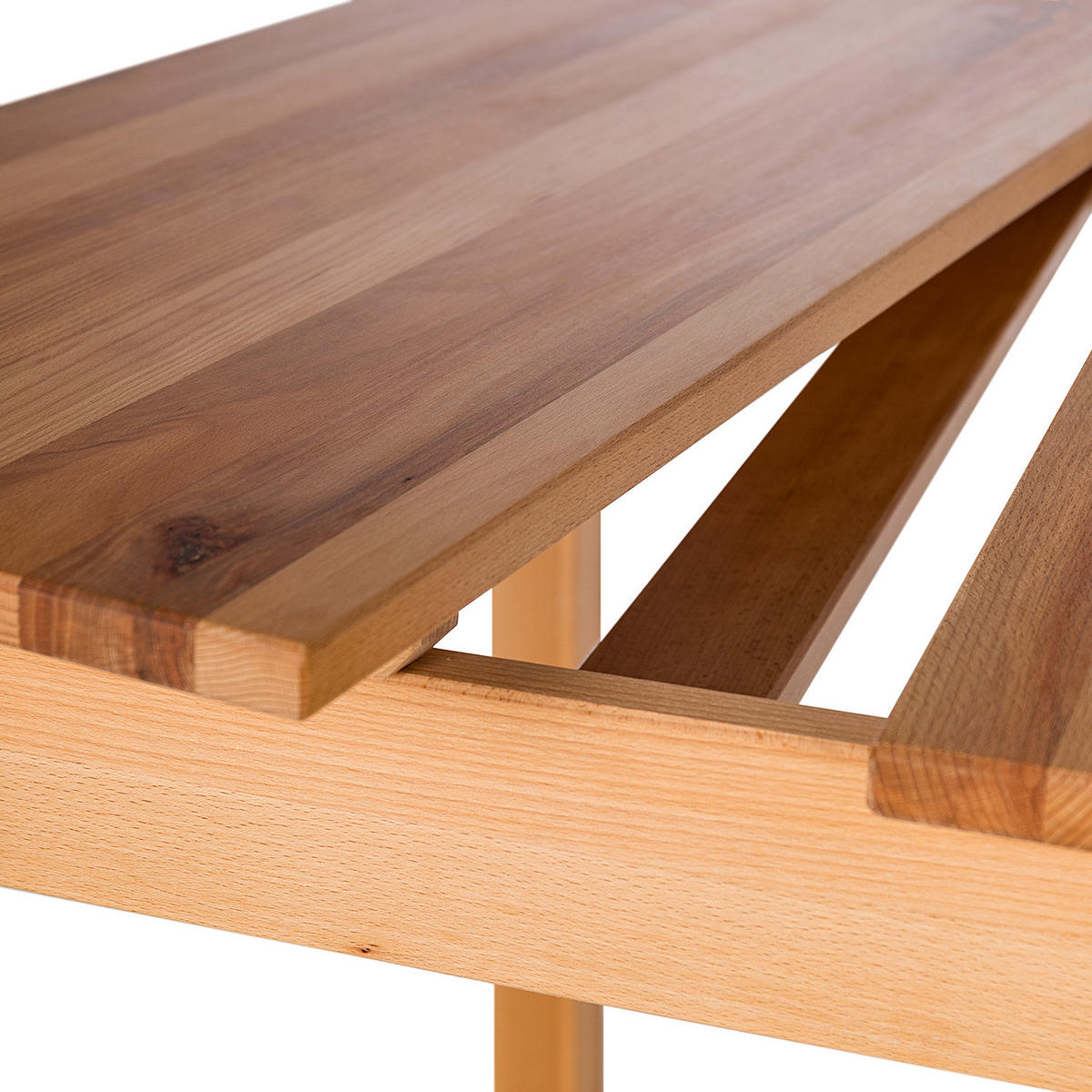 ESSTISCH - Massivholz - Buchefarben, Holz (80/120/75cm) - home24