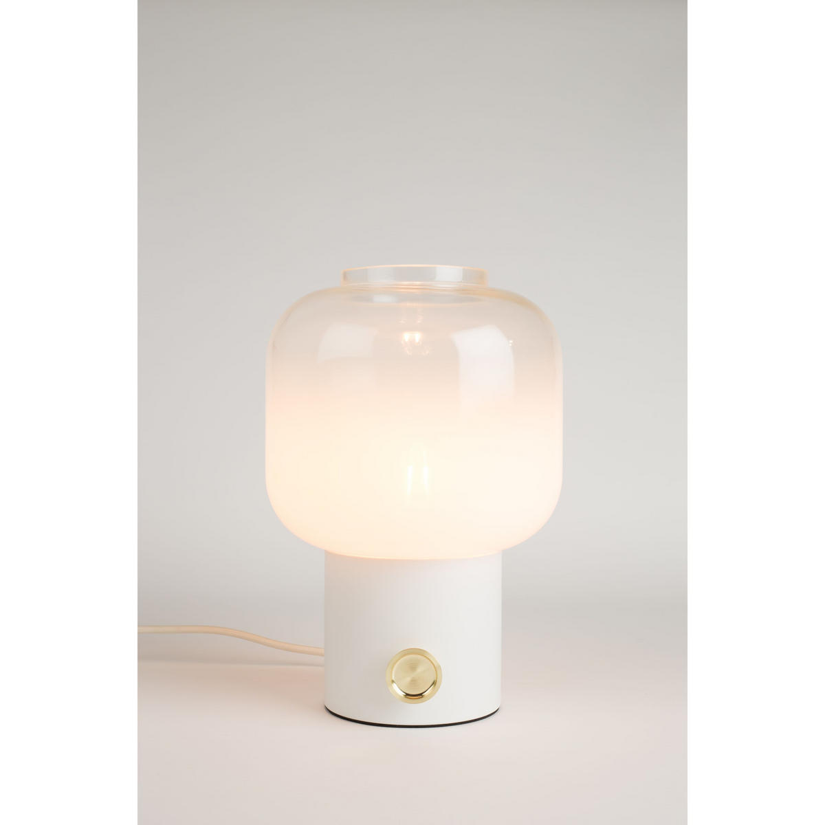TISCHLAMPE Moody Weiß - Weiß, Glas (20/20/29.5cm) - Zuiver