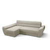 ECKSOFA L REBI L3 Poso 100 Links mit Schlaffunktion, Beige - Beige, Textil (251/140cm)