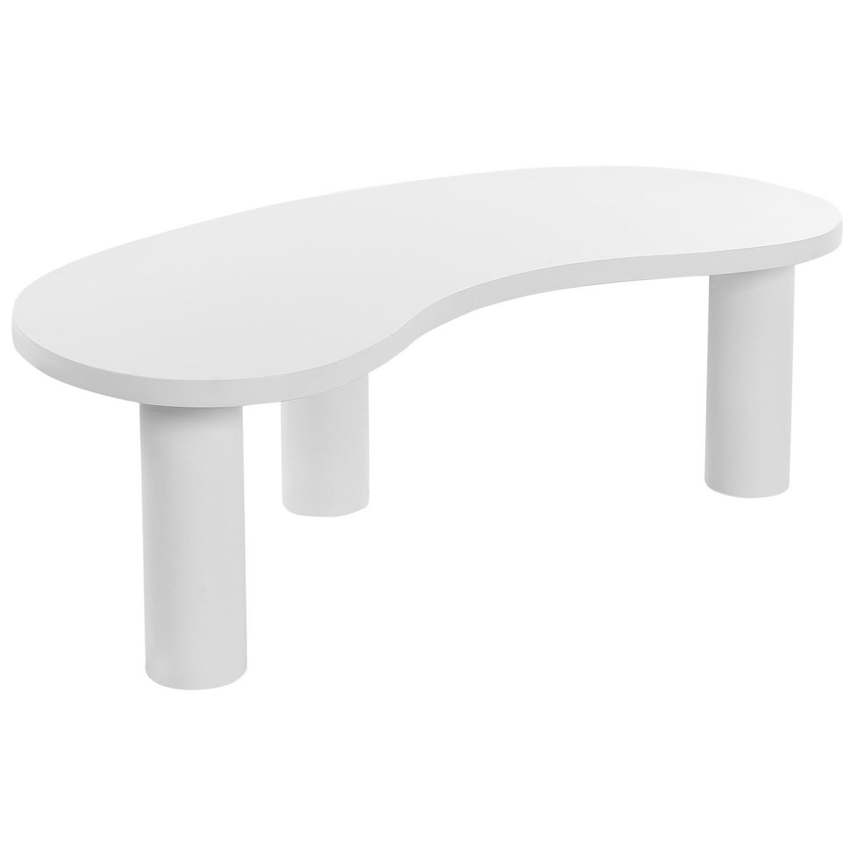 COUCHTISCH Weiß Auburn - Weiß, Holzwerkstoff (46/112/38cm) - Beliani